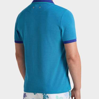 Vilebrequin - Solid Polohemd Aus Baumwolle Für Herren - Polohemd - Palan - Blau - Größe L – Bild 4