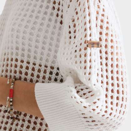 Vilebrequin - Solid Häkelpullover Für Damen - Pullover - Linh - Weiss - Größe M – Bild 5