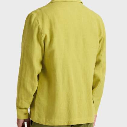 Vilebrequin - Solid Overshirt Aus Leinen Für Herren - Jacke - Corentin - Grün - Größe XL – Bild 4