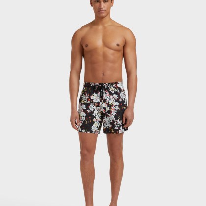 Vilebrequin - Men Swim Shorts Flower Splash - Vbq X Palm Angels - Bademode - Moorea - Schwarz - Größe XXL – Bild 3