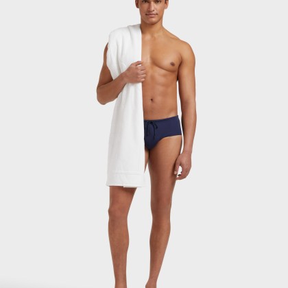 Vilebrequin - Figurbetonte Einfarbige Badehose Für Herren - Bademode - Nuage - Blau - Größe XXXL – Bild 4