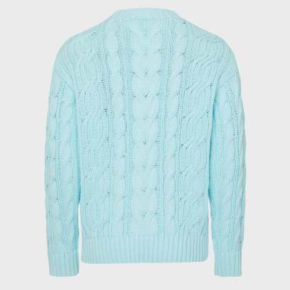 Vilebrequin - Herren Zopfmuster-baumwollpullover - Pullover - Philippe - Blau - Größe XXL – Bild 2