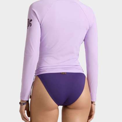 Vilebrequin - Langärmeliger Top Solid Rashguard Für Damen - Rashguard - Fly-out - Violett - Größe XS – Bild 4