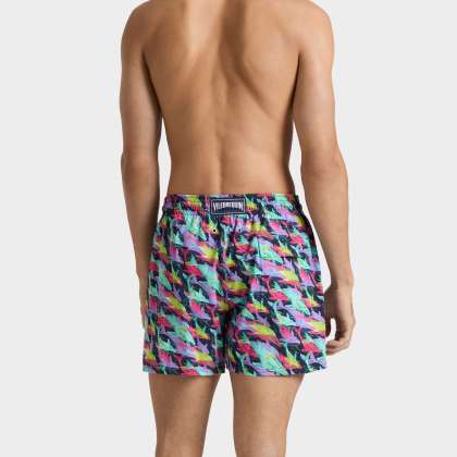 Vilebrequin - Kurze Whales Offset Stretch-badeshorts Für Herren - Bademode - Monrise - Blau - Größe L – Bild 4