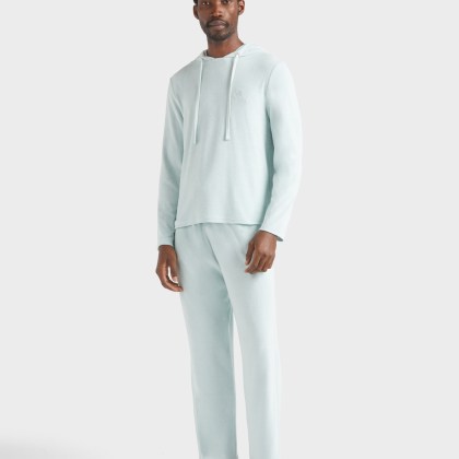 Vilebrequin - Langärmeliges Frottee-t-shirt Mit Kapuze Für Herren - T-shirt - Therapy - Blau - Größe L – Bild 3