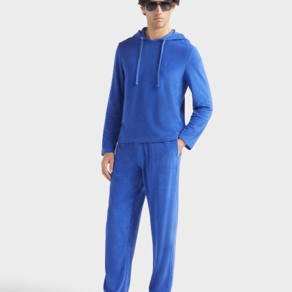 Vilebrequin - Langärmeliges Frottee-t-shirt Mit Kapuze Für Herren - T-shirt - Therapy - Blau - Größe XL – Bild 5