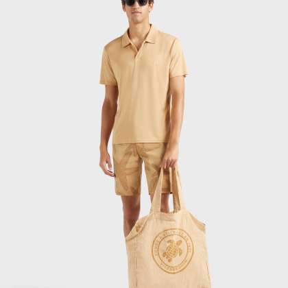 Vilebrequin - Gabardine-bermudashorts Mit Starfish Darkening-print Für Herren - Bermuda - Garonne - Marone - Größe 30