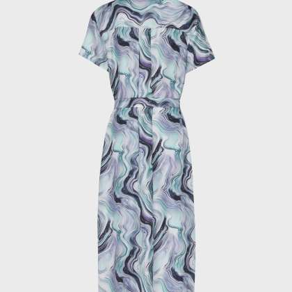 Vilebrequin - Langes Marble Hemdkleid Aus Seide Für Damen - Kleid - Loucia - Weiss - Größe S – Bild 2