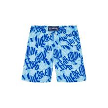 Vilebrequin Badeshorts Mit Ronde Des Tortues-logo Für Jungen - Jim - Blau - Größe 4