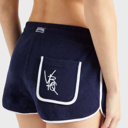 Vilebrequin - Vbq Line Frottee-shorts Für Damen - Shorty - Liddy - Blau - Größe L – Bild 6