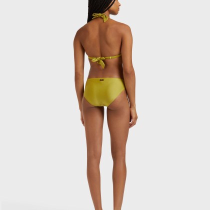 Vilebrequin - Shiny Solid Neckholder-bikinioberteil Für Damen - Bademode - Fleche - Grün - Größe M – Bild 3