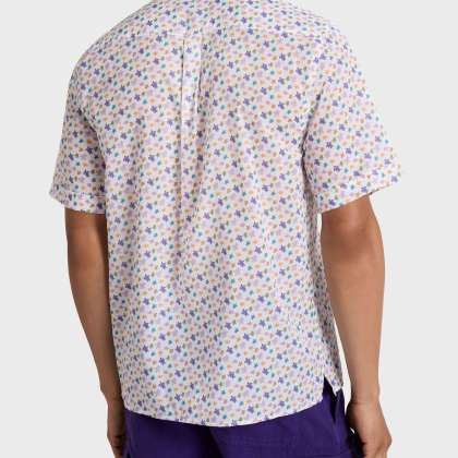 Vilebrequin - Micro Ronde Des Tortues Bowling-hemd Aus Bio-baumwolle Für Herren - Hemd - Charli - Weiss - Größe L – Bild 4