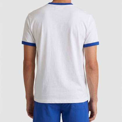 Vilebrequin - T-shirt Aus Leichtem Baumwolljersey Mit Zweifarbigem Logo Für Herren - T-shirt - Partisol - Blau - Größe XXL – Bild 4