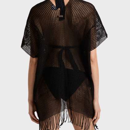 Vilebrequin - Damen Netz-tunika - Tunika - Fulvia - Schwarz - Größe XS/S – Bild 4