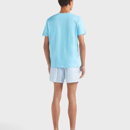 Vilebrequin - Baumwoll-t-shirt Mit Aufgedrucktem Kontrastlogo Aus Gummi Für Herren - T-shirt - Portisol - Blau - Größe S