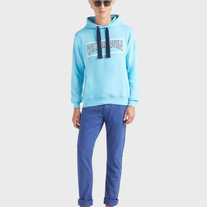 Vilebrequin - Solid Kapuzenpullover Aus Baumwolle Für Herren - Sweatshirt - Martin - Blau - Größe XXL – Bild 5