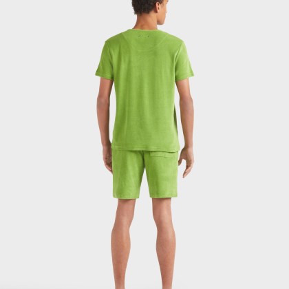 Vilebrequin - Einfarbiges Unisex-t-shirt Aus Frottee - T-shirt - Tiramisu - Grün - Größe XL