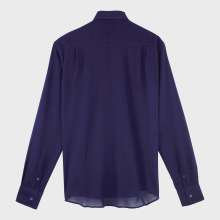 Vilebrequin - Leichtes Solid Unisex-hemd Aus Baumwollvoile - Hemd - Caracal - Blau - Größe XL