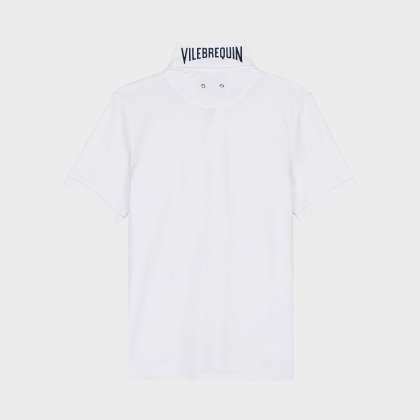 Vilebrequin - Solid Polohemd Aus Bio-baumwollpikee Für Herren - Polohemd - Palatin - Weiss - Größe XS – Bild 2