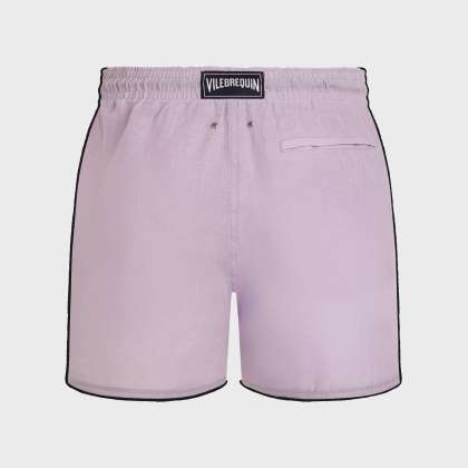 Vilebrequin - Solid Badeshorts Aus Leinen Für Herren - Bademode - Mallorca - Violett - Größe L