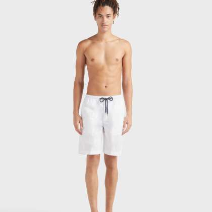 Vilebrequin - Jogging-bermudas Aus Gabardine Für Herren - Bermuda - Levant - Weiss - Größe 42