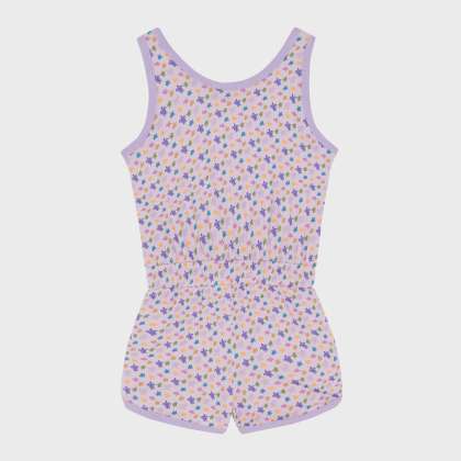 Vilebrequin - Micro Ronde Des Tortues Playsuit Aus Bio-baumwolle Für Mädchen - Com - Girafa - Violett - Größe 12 – Bild 2
