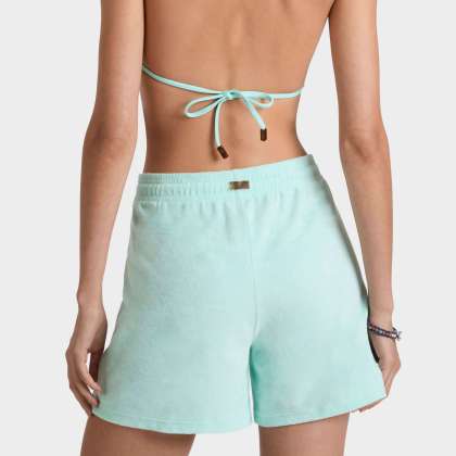 Vilebrequin - Solid Frottee-shorts Für Damen - Shorty - Liona - Blau - Größe XL – Bild 4