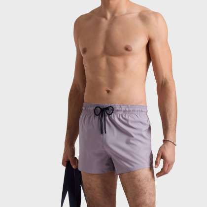 Vilebrequin - Kurze Und Figurbetonte Einfarbige Stretch-bademode Für Herren - Bademode - Man - Violett - Größe S – Bild 3