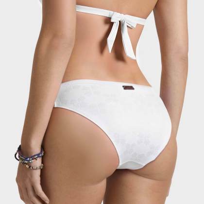 Vilebrequin - Turtles Monogram Midi-bikinihose Aus Jacquard Für Damen - Bademode - Frise - Weiss - Größe S – Bild 4