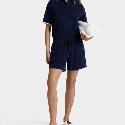 Vilebrequin - Solid Frottee-shorts Für Damen - Shorty - Liona - Blau - Größe S – Bild 3