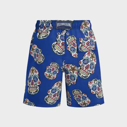Vilebrequin - Boys Stretch Swim Shorts Día De Muertos - Bademode - Jirise - Blau - Größe 2 – Bild 2