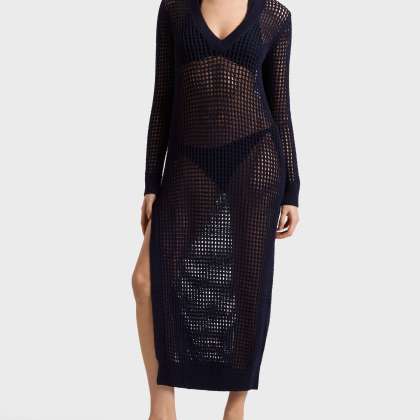 Vilebrequin - Solid Häkel-t-shirt-kleid Für Damen - Kleid - Lysia - Blau - Größe XL – Bild 3