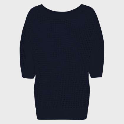 Vilebrequin - Solid Häkelpullover Für Damen - Pullover - Linh - Blau - Größe XS – Bild 2