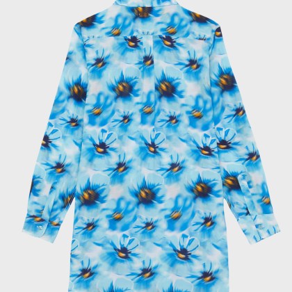 Vilebrequin - Poppies Hemdkleid Aus Baumwollvoile Für Damen - Kleid Im Hemd-stil - Fragance - Blau - Größe M – Bild 2