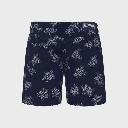 Vilebrequin - Ronde Des Tortues Bermudashorts Für Herren - Bermuda - Garonne - Blau - Größe 34 – Bild 2