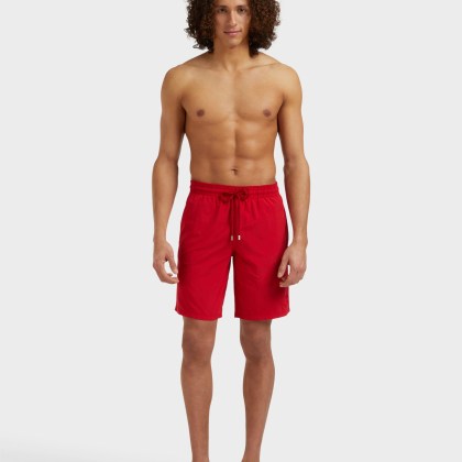 Vilebrequin - Mit Wasser Reagierende, Lange Ronde Des Tortues Badeshorts Für Herren - Bademode - Okoa - Rot - Größe XXXL – Bild 3