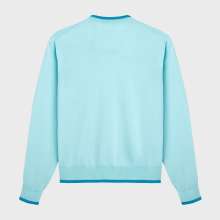 Seide Und Merinowolle Für Herren - Pullover - Pierre - Blau - Größe M