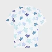 Vilebrequin - Multicolores Ronde Des Tortues Herren-polohemd Aus Baumwollpikee - Polohemd - Palatin - Weiss - Größe M