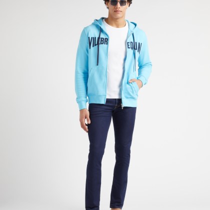 Vilebrequin - Logo Sweatshirtjacke Mit Kapuze Und Stickerei Für Herren - Sweatshirt - Martin-z - Blau - Größe S – Bild 5