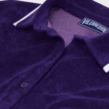 Vilebrequin - Solid Frottee-polohemd Für Damen - Polohemd - Lizea - Violett - Größe M – Bild 6