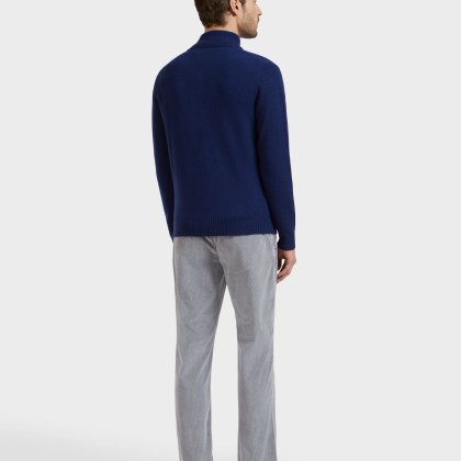 Vilebrequin - Turtle Pulloverjacke Aus Kaschmir Und Wolle Für Herren - Pullover - Juan - Blau - Größe XXL – Bild 4