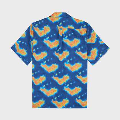 Vilebrequin - Bathymétrie Des Oceans St Barth Bowlinghemd Aus Leinen Für Herren - Hemd - Charli - Blau - Größe XXXL – Bild 2