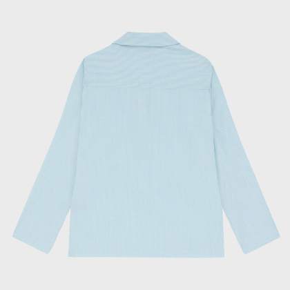 Vilebrequin - Figurbetontes Micro Rayures Cabanhemd Aus Wolle Für Herren - Hemd - Comores - Blau - Größe S – Bild 2