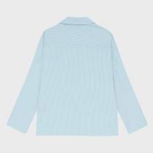 Vilebrequin - Figurbetontes Micro Rayures Cabanhemd Aus Wolle Für Herren - Hemd - Comores - Blau - Größe L