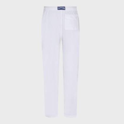 Vilebrequin - Solid Weite Leinenhose Für Herren - Hose - Pacha - Weiss - Größe XXL – Bild 2