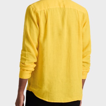 Vilebrequin - Solid Hemd Aus Leinen Für Herren - Hemd - Caroubis - Gelb - Größe S – Bild 4