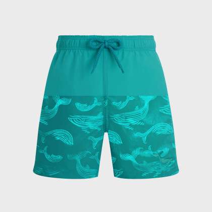 Vilebrequin - Mit Wasser Reagierende Whales Badeshorts Für Jungen - Bademode - Jim - Grün - Größe 4 – Bild 3