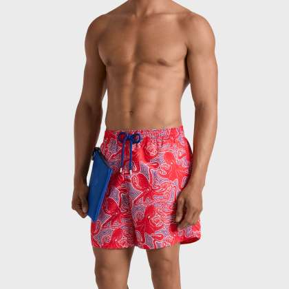 Vilebrequin - Hypnoctopus Badeshorts Für Herren - Bademode - Moorea - Rot - Größe XXL – Bild 3