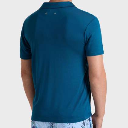 Vilebrequin - Einfarbiges Polohemd Aus Tencel Für Herren - Polohemd - Pirinol - Blau - Größe L – Bild 4