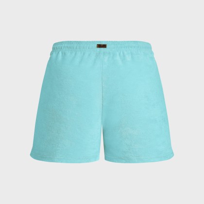 Vilebrequin - Solid Frottee-shorts Für Damen - Shorty - Liona - Blau - Größe L – Bild 2